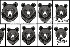 BLACK BEAR tattoo idea