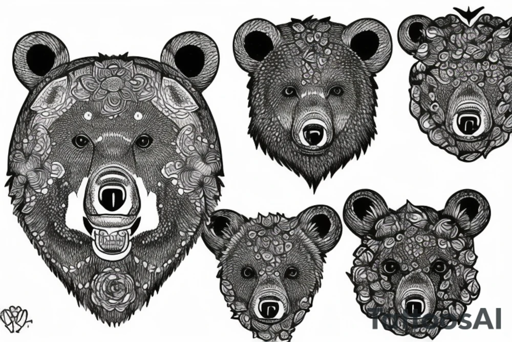 BLACK BEAR tattoo idea