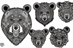 BLACK BEAR tattoo idea