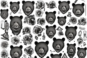 BLACK BEAR tattoo idea