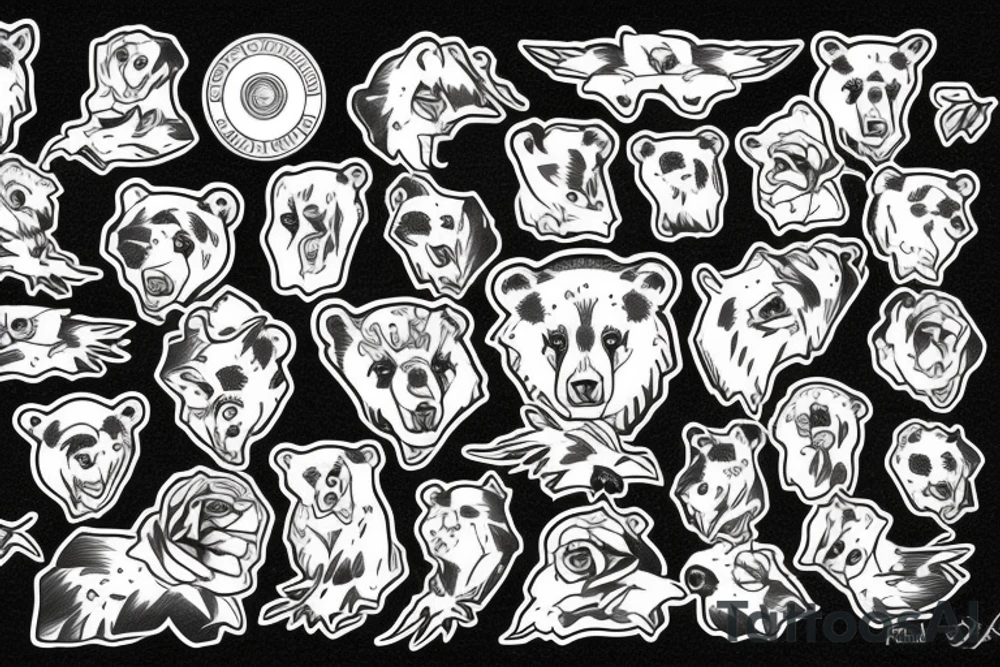 BLACK BEAR tattoo idea