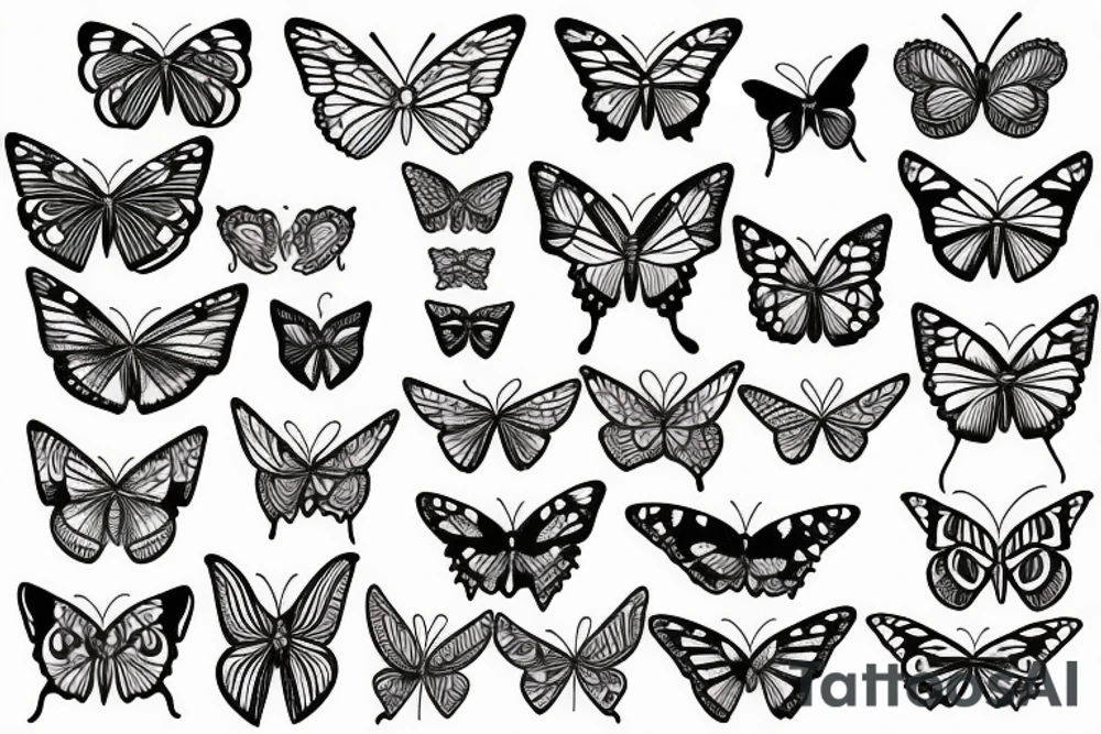 Images to cover a butterfly tattoo idea