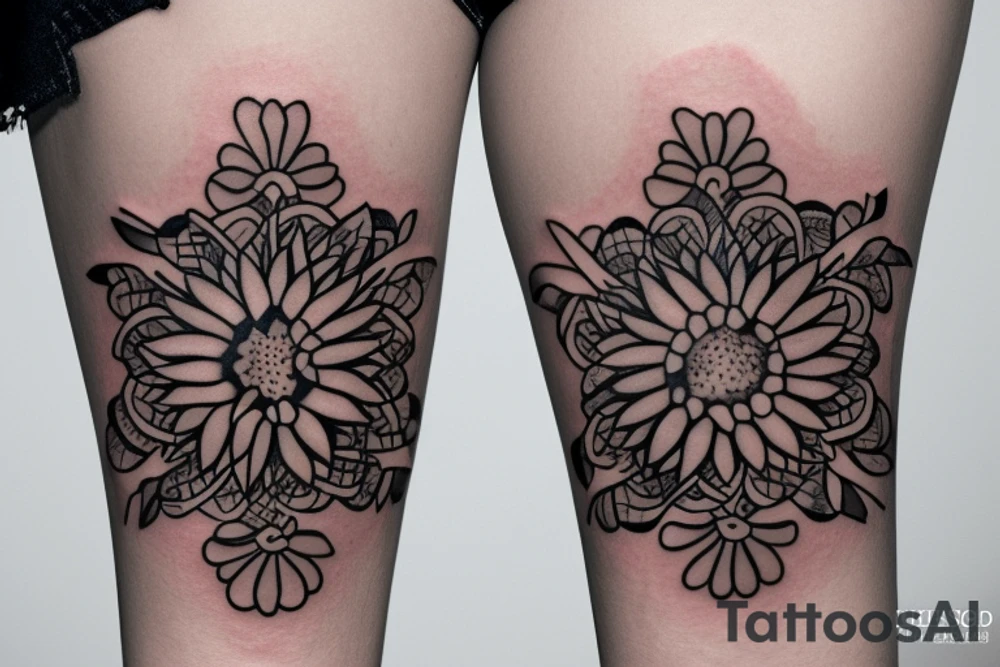 flower with 4 petals in a cross shape viewed from top tattoo idea flower with 4 petals in a cross shape viewed from top tattoo idea