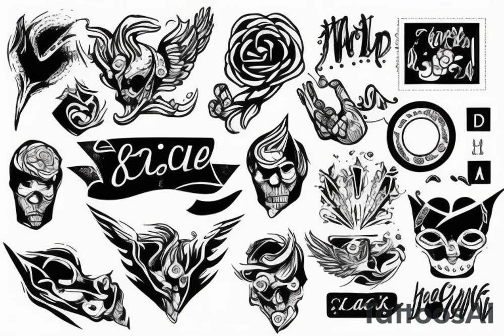 Piece sign tattoo idea
