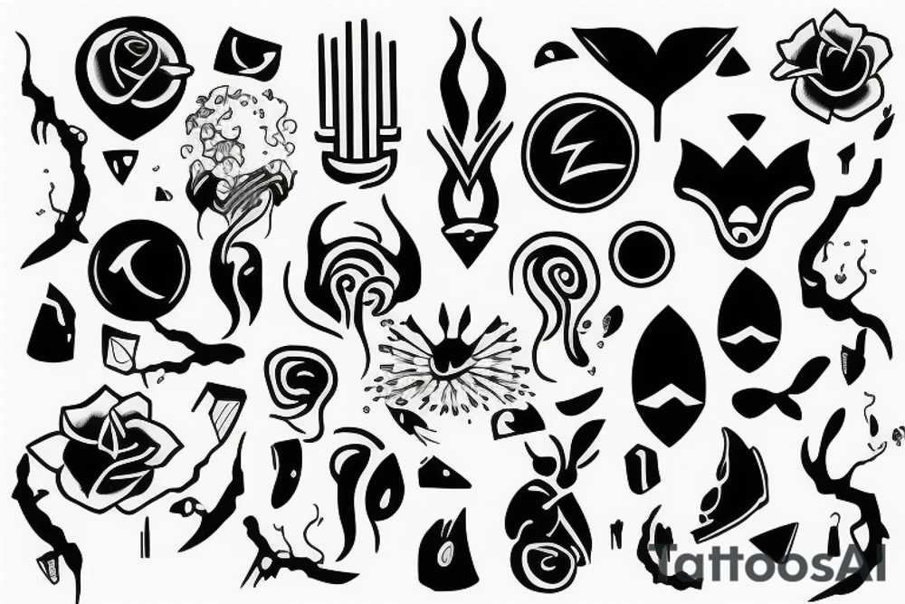 Piece tattoo idea