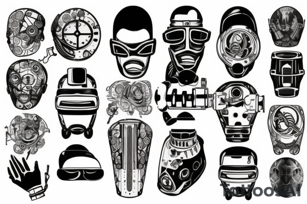 Braço robótica tattoo idea