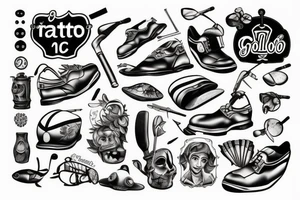 Golfinho de terno tattoo idea