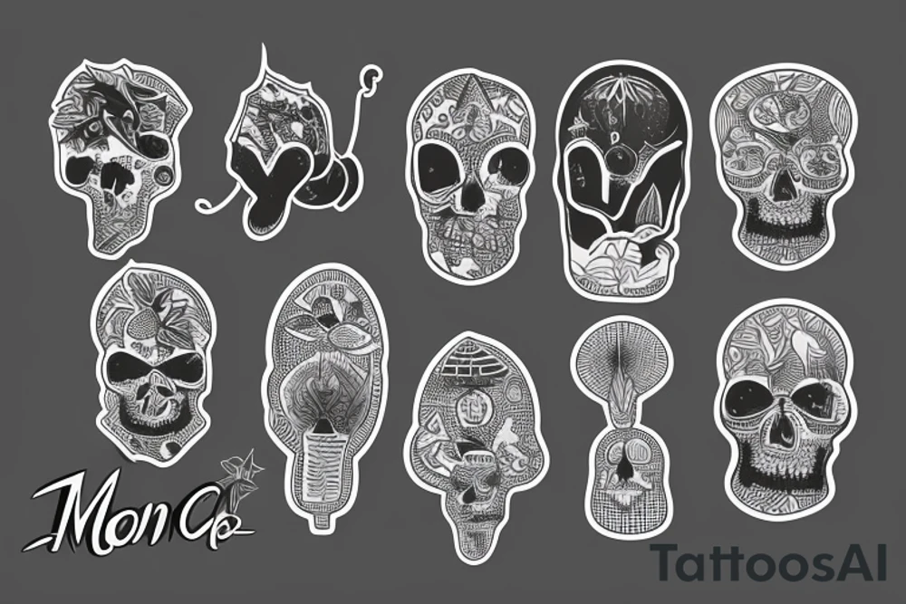 Maconha cheirando pó tattoo idea