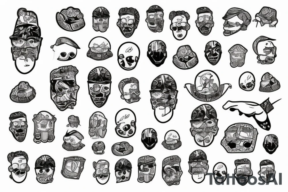 Maconha cheirando pó tattoo idea