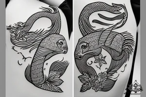 Peixe de terno andando na avenida Paulista tattoo idea
