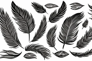 phoenix feathers tattoo idea