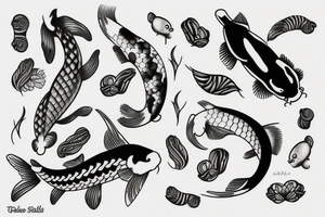 koi scales tattoo idea