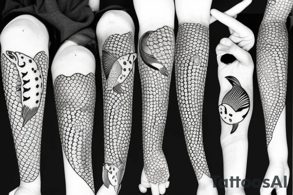 koi scales tattoo idea