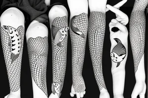 koi scales tattoo idea