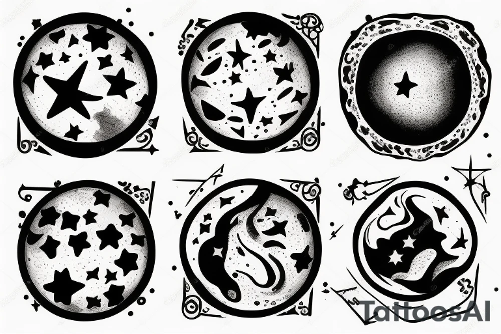 Planets and Constellations tattoo idea