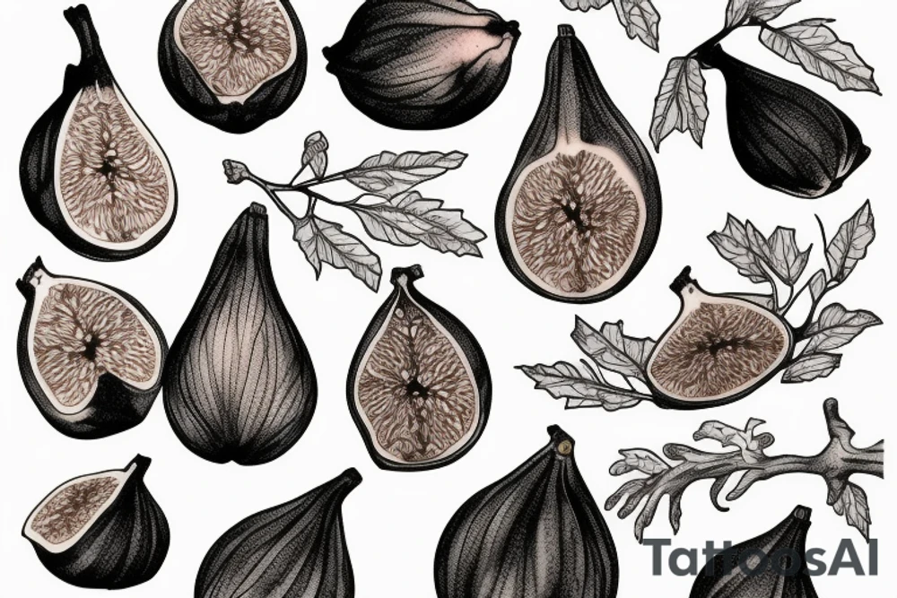 figs on branches tattoo idea