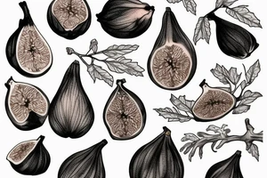 figs on branches tattoo idea