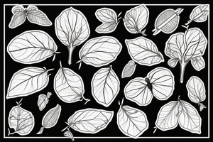 moths in a fig tree tattoo idea