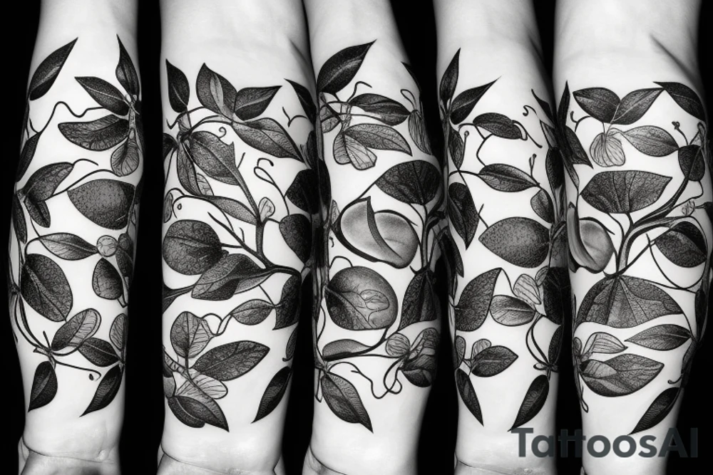 moths in a fig tree tattoo idea