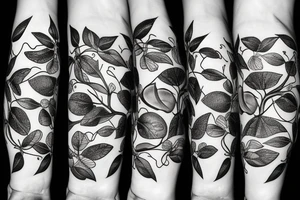 moths in a fig tree tattoo idea