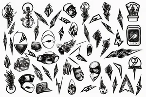 A lighting bolt tattoo idea