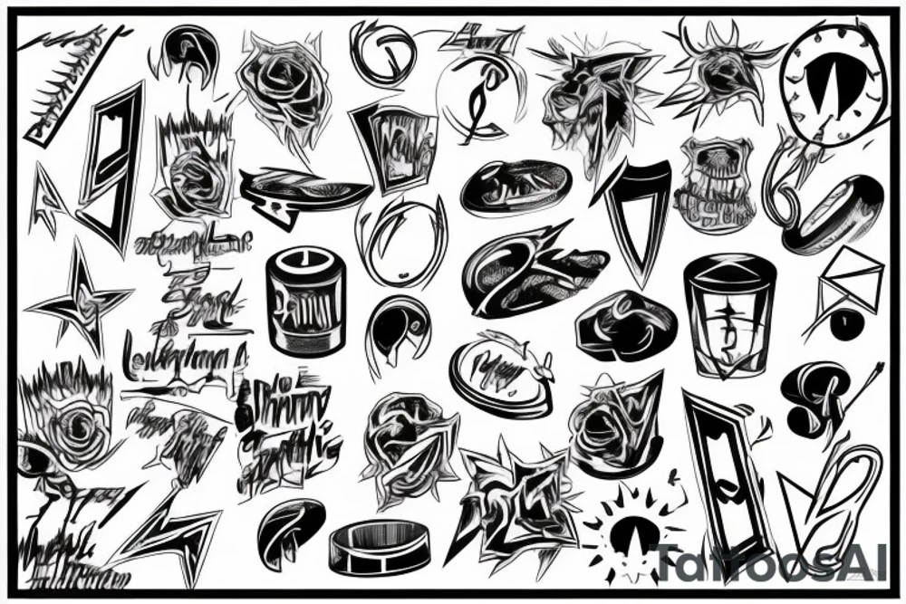 A lighting bolt tattoo idea