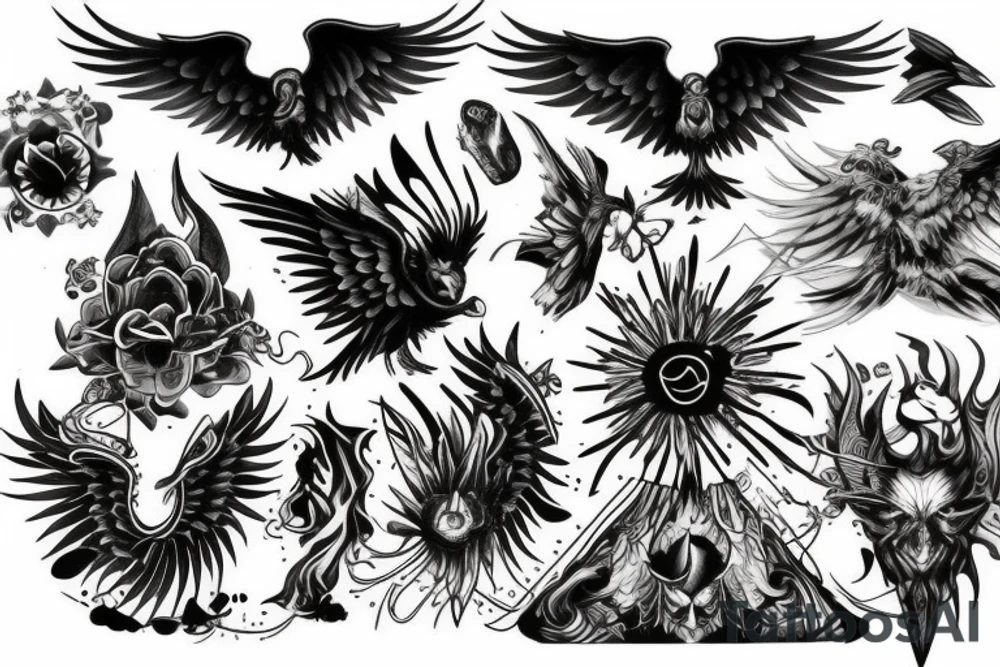 Phoenix tattoo idea