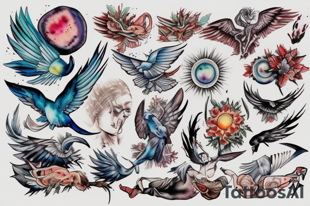 Icarus tattoo idea