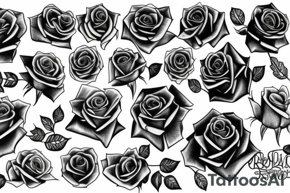 Roses tattoo idea
