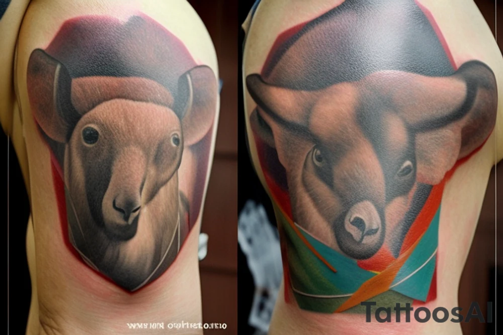 Claro, aqui está a descrição da tatuagem:

Tatuagem Geométrica de um Pastor de Ovelhas

Esta tatuagem é um design geométrico simples e elegante de um pastor de ovelhas andando em direção ao oeste. O pastor é alto e magro, com longos cabelos e barba. Ele está usando uma túnica longa e um cajado na mão esquerda. As ovelhas são desenhadas em linhas finas e elegantes, e o fundo da tatuagem é vazio.

Esta tatuagem seria uma escolha perfeita para alguém que quer uma tatuagem significativa e única. O pastor representa liderança, proteção e orientação, e as ovelhas representam o rebanho. Esta tatuagem pode ser um lembrete de que estamos sempre sendo guiados e protegidos por aqueles que nos amam.

A tatuagem também seria uma ótima escolha para alguém que quer uma tatuagem com um estilo único. O design geométrico é moderno e elegante, e ficaria ótimo em qualquer parte do corpo.

Especificações da tatuagem:

Estilo: Geométrico
Cor: Linhas pretas
Fundo: Vazio
Descrição: Um homem alto e magro, andando em direção ao oeste, segurando um cajado na mão esquerda, como se fosse um pastor de ovelhas. tattoo idea