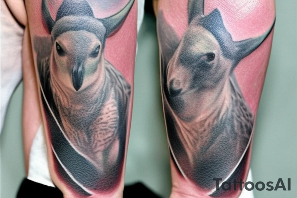 Claro, aqui está a descrição da tatuagem:

Tatuagem Geométrica de um Pastor de Ovelhas

Esta tatuagem é um design geométrico simples e elegante de um pastor de ovelhas andando em direção ao oeste. O pastor é alto e magro, com longos cabelos e barba. Ele está usando uma túnica longa e um cajado na mão esquerda. As ovelhas são desenhadas em linhas finas e elegantes, e o fundo da tatuagem é vazio.

Esta tatuagem seria uma escolha perfeita para alguém que quer uma tatuagem significativa e única. O pastor representa liderança, proteção e orientação, e as ovelhas representam o rebanho. Esta tatuagem pode ser um lembrete de que estamos sempre sendo guiados e protegidos por aqueles que nos amam.

A tatuagem também seria uma ótima escolha para alguém que quer uma tatuagem com um estilo único. O design geométrico é moderno e elegante, e ficaria ótimo em qualquer parte do corpo.

Especificações da tatuagem:

Estilo: Geométrico
Cor: Linhas pretas
Fundo: Vazio
Descrição: Um homem alto e magro, andando em direção ao oeste, segurando um cajado na mão esquerda, como se fosse um pastor de ovelhas. tattoo idea