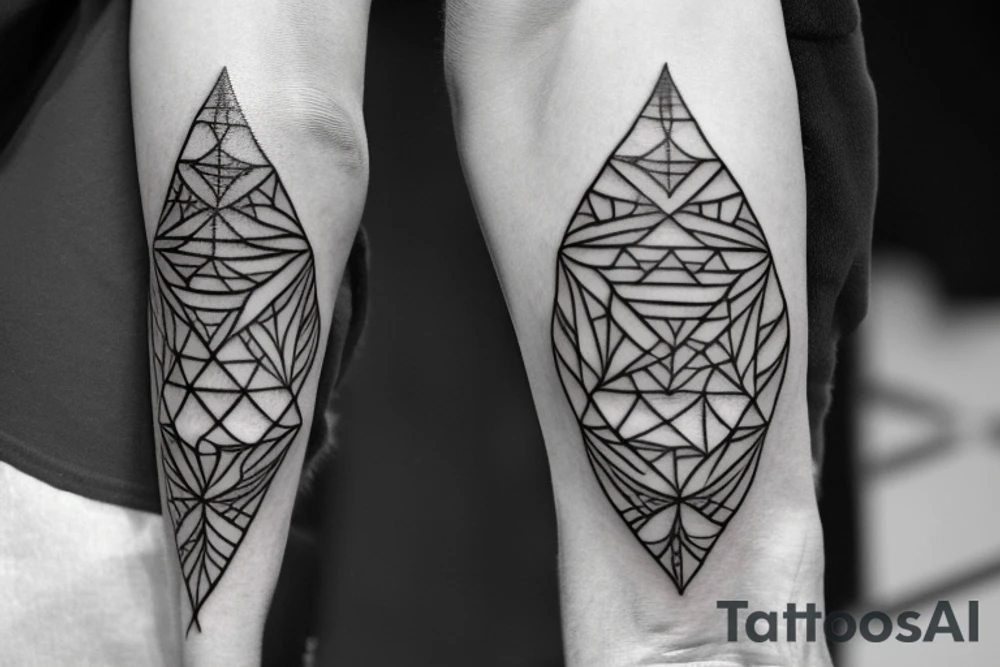 Geometric Shepherd Tattoo with 3 Black Panthers

This tattoo is a simple and elegant geometric design of a shepherd walking west, holding a staff in his left hand. The shepherd is tall and thin, with long hair and a beard. He is wearing a long robe and a staff in his left hand. Three black panthers follow him. The panthers are drawn in thin and elegant lines, and the background of the tattoo is blank.

This tattoo would be a perfect choice for someone who wants a meaningful and unique tattoo. The shepherd represents leadership, protection, and guidance, and the panthers represent strength, power, and mystery. This tattoo can be a reminder that we are always being guided and protected by those who love us, and that we have the power to overcome any obstacle.

The tattoo would also be a great choice for someone who wants a tattoo with a unique style. The geometric design is modern and elegant, and it would look great on any part of the body.

Tattoo Specifications:

Style: Geometric
Color: Black lines
Background: Blank
Description: A tall and thin man, walking west, holding a staff in his left hand, followed by three black panthers. tattoo idea