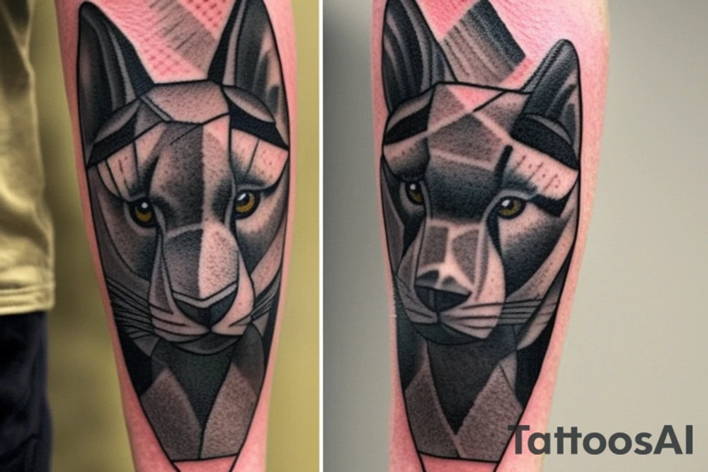 Geometric Shepherd Tattoo with 3 Black Panthers

This tattoo is a simple and elegant geometric design of a shepherd walking west, holding a staff in his left hand. The shepherd is tall and thin, with long hair and a beard. He is wearing a long robe and a staff in his left hand. Three black panthers follow him. The panthers are drawn in thin and elegant lines, and the background of the tattoo is blank.

This tattoo would be a perfect choice for someone who wants a meaningful and unique tattoo. The shepherd represents leadership, protection, and guidance, and the panthers represent strength, power, and mystery. This tattoo can be a reminder that we are always being guided and protected by those who love us, and that we have the power to overcome any obstacle.

The tattoo would also be a great choice for someone who wants a tattoo with a unique style. The geometric design is modern and elegant, and it would look great on any part of the body.

Tattoo Specifications:

Style: Geometric
Color: Black lines
Background: Blank
Description: A tall and thin man, walking west, holding a staff in his left hand, followed by three black panthers. tattoo idea