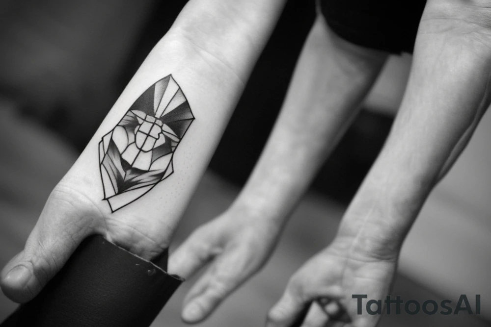 This tattoo is a simple and elegant geometric design of a shepherd walking west, holding a staff in his left hand. The shepherd is tall and thin, with long hair and a beard. He is wearing a long robe and a staff in his left hand. Three black panthers follow him. The panthers are drawn in thin and elegant lines, and the background of the tattoo is blank.

This tattoo would be a perfect choice for someone who wants a meaningful and unique tattoo. The shepherd represents leadership, protection, and guidance, and the panthers represent strength, power, and mystery. This tattoo can be a reminder that we are always being guided and protected by those who love us, and that we have the power to overcome any obstacle.

The tattoo would also be a great choice for someone who wants a tattoo with a unique style. The geometric design is modern and elegant, and it would look great on any part of the body.

Tattoo Specifications:

Style: Geometric
Color: Black lines
Background: Blank
Description: A tall and thin man, walking west, holding a staff in his left hand, followed by three black panthers. tattoo idea