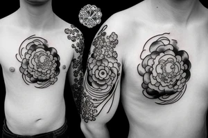 a rain cloud with rain tattoo idea