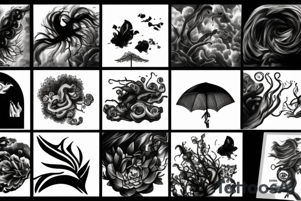 thunderstorm tattoo idea