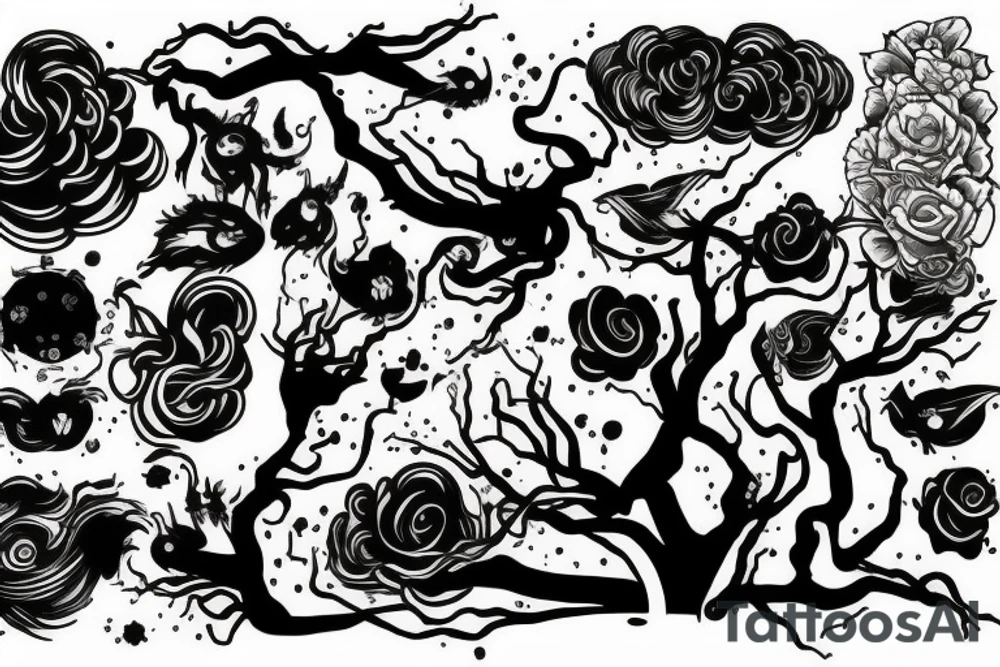thunderstorm tattoo idea