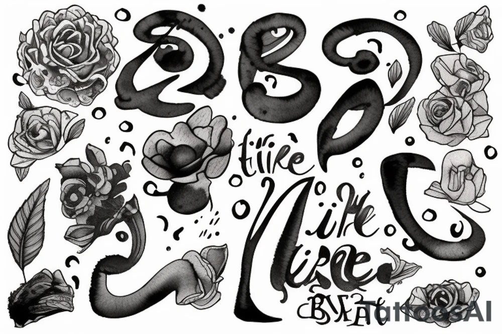 'breathe' 'life' 'thin' and 'thick' tattoo idea