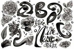 'breathe' 'life' 'thin' and 'thick' tattoo idea