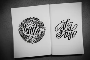 a small tiny tattoo lettering breathe tattoo idea