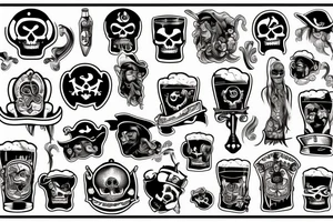Pirate brews beer tattoo idea