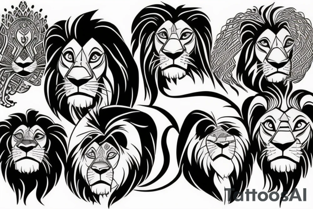 Lion King movie tattoo idea