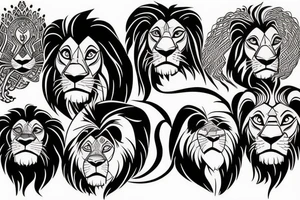 Lion King movie tattoo idea