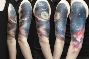 Lighthouse Milky Way galaxy tattoo idea