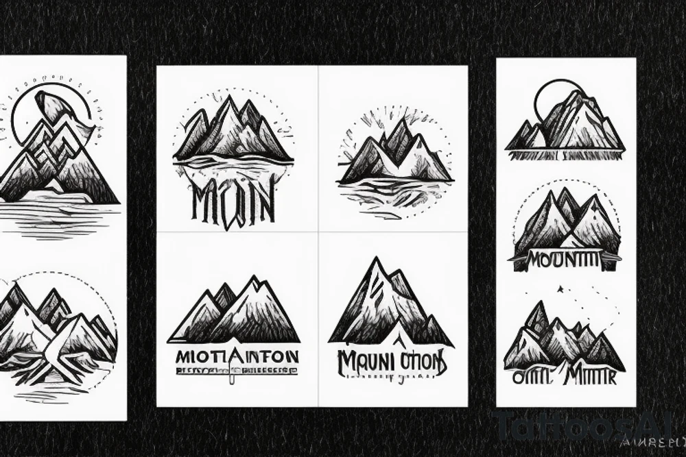 Mountain inside of a cross tattoo idea