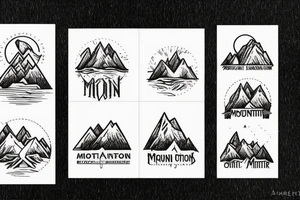 Mountain inside of a cross tattoo idea