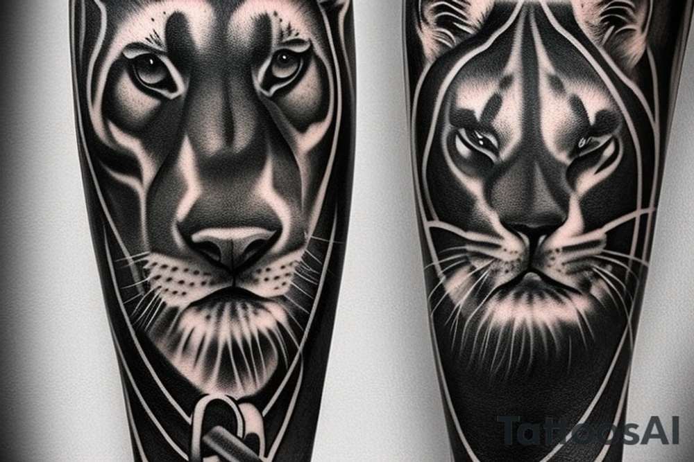 I want 3 black panthers (designed realistic like the animal), walking side by side.
The one in the middle is holding a shepherd's crook. tattoo idea