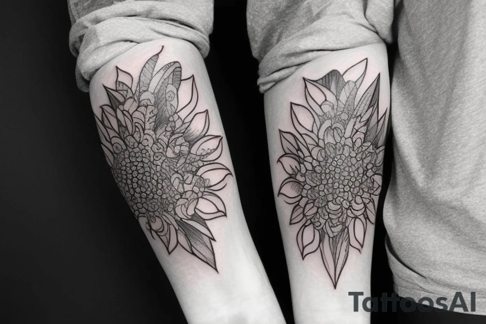 Unique Full arm sleeve tattoo idea