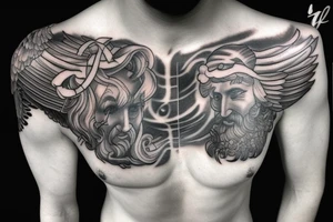 Unique Zeus god of the sky tattoo tattoo idea