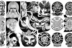 Unique Zeus god of the sky tattoo tattoo idea